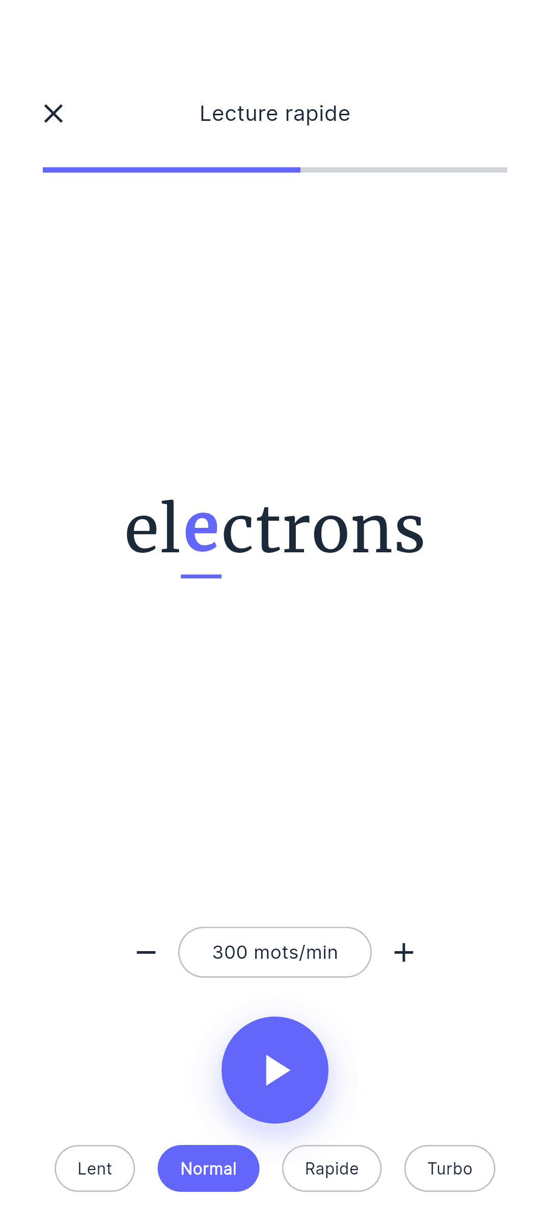 BookFlow - Mode RSVP Lecture Rapide